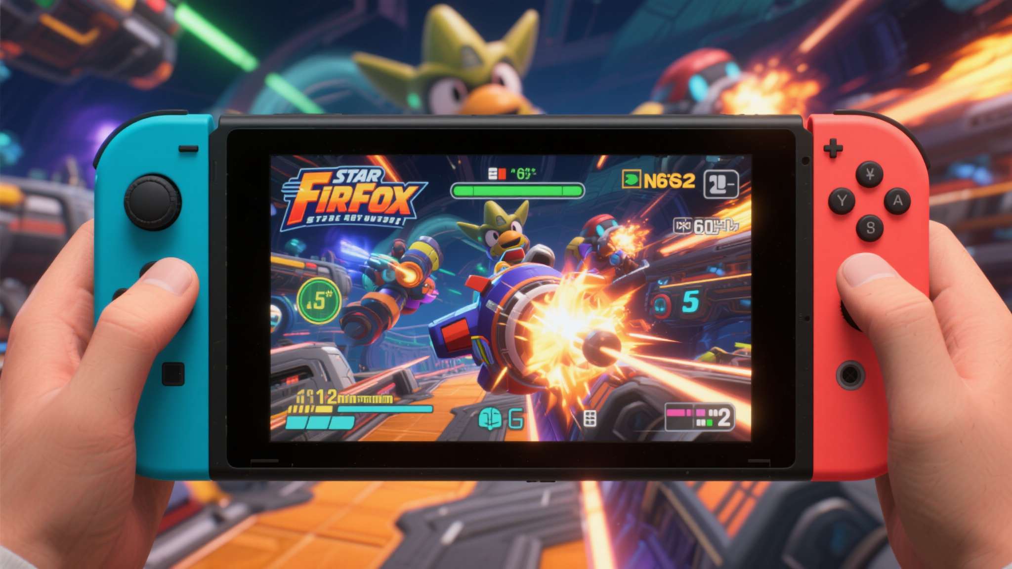 《星际火狐》N64原版游戏 vs NS2重制版 画面对比视频 《星际火狐》N64原版游戏 vs NS2重制版 画面对比视频